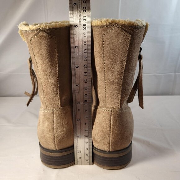 Sporto Western Boot Faux Fur Woman Size 8.5 Brown - Picture 5 of 9